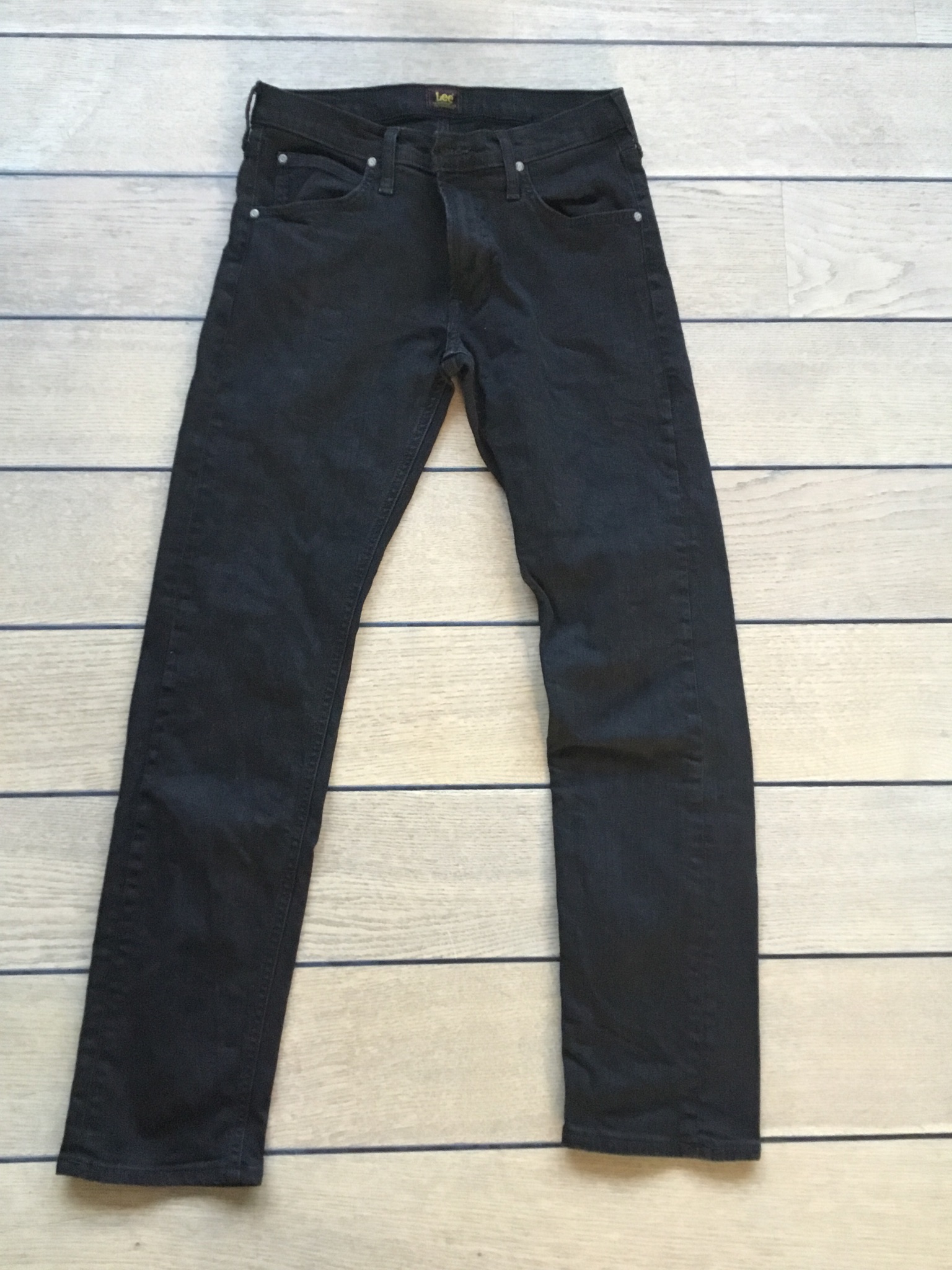 Jeans i Sort til Mænd Lee